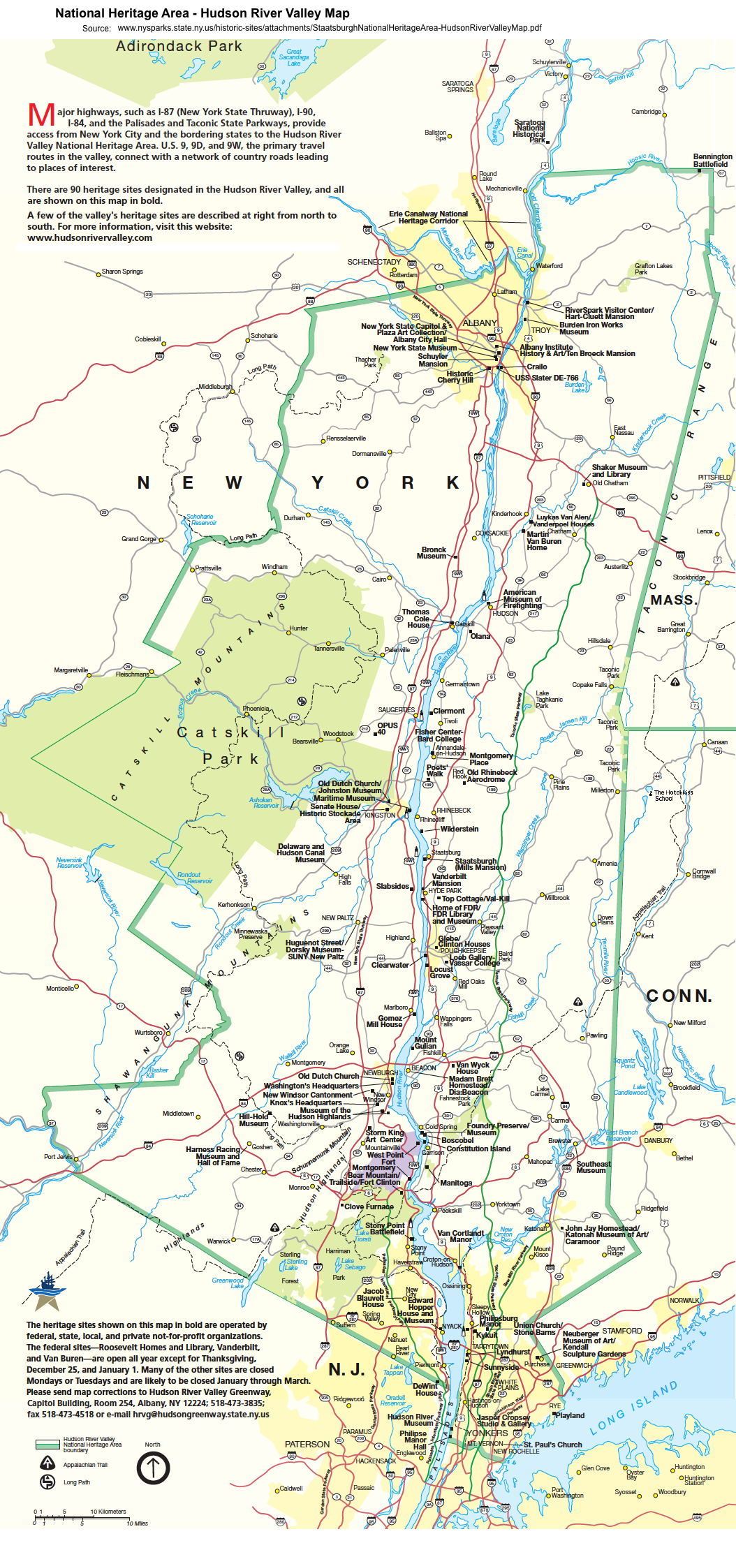 long trail, Appalachian Trail, Hudson Valley, Catskills, Shawangunk Mountains, Shawangunk Ridge, Kingston, Rhinebeck, West Point, Poughkeepsie